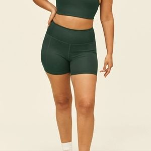 Girlfriend Collective Moss High Rise Run Short